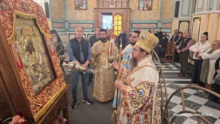 Πέμπτη ημέρα του προσκυνήματος της Υπεραγίας Θεοτόκου «Άξιον Εστί» στην Ι. Π. Μεσολογγίου