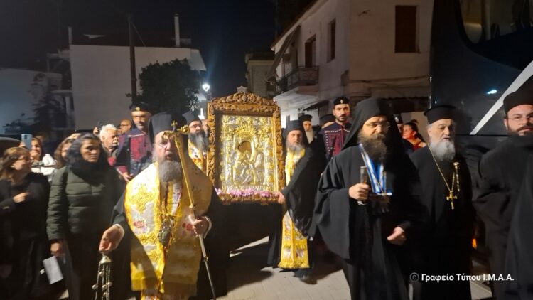 Αναχώρησε η Ιερά Εικόνα της Παναγίας «Άξιον Εστί»  από την Ιερά Πόλη Μεσολογγίου