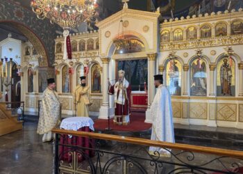Ο Μεσσηνίας Χρυσόστομος στον Άγιο Κωνσταντίνο Καλαμάτας