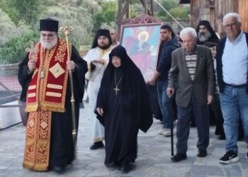 Η εορτή του Αγίου Ιωάννου του Θεολόγου στην ομώνυμη Ιερά Μονή στην κοινότητα Φικάρδου