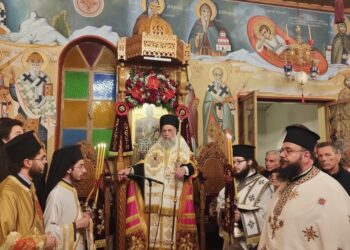 Πανηγυρικός Εσπερινός επί τη μνήμη του Αγίου Ενδόξου Οσιομάρτυρος Νικολάου του εν Βουναίνη