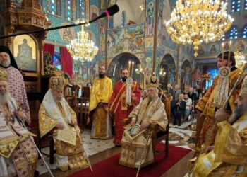 ΠΟΛΥΑΡΧΙΕΡΑΤΙΚΟΣ ΠΑΝΗΓΥΡΙΣΜΟΣ ΤΗΣ ΣΥΝΑΞΕΩΝ ΤΩΝ ΕΥΒΟΕΩΝ ΑΓΙΩΝ ΣΤΗ ΧΑΛΚΙΔΑ