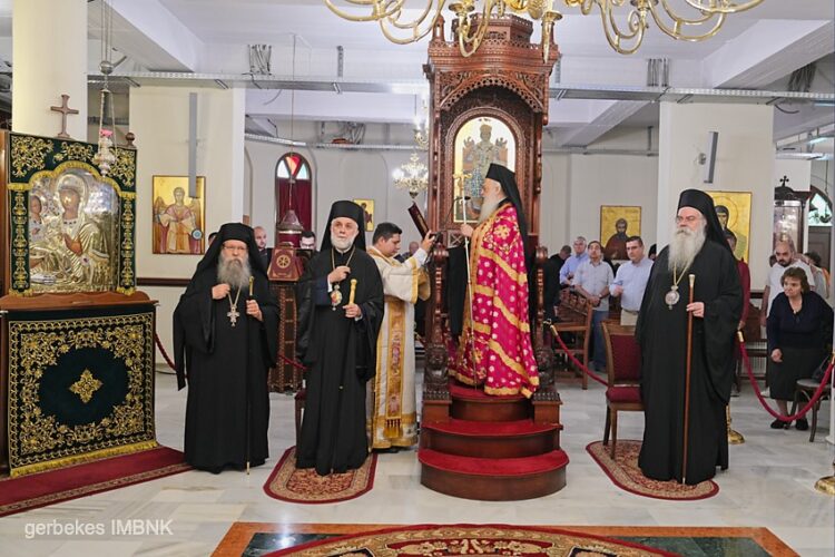 Υποδοχή τιμίας Κάρας Οσ. Δαβίδ του εν Ευβοία και πολυαρχιερατικός Εσπερινός στον Ι.Ν. Αγ. Λουκά Βεροίας