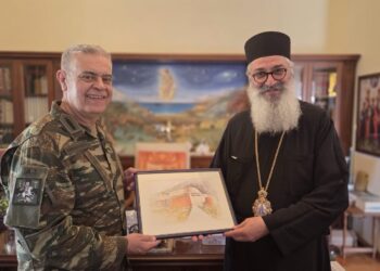 Επίσκεψη του Διοικητή της Στρατιωτικής Σχολής Ευελπίδων στον Μητροπολίτη Αλεξανδρουπόλεως