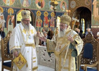 Δισαρχιερατική Θεία Λειτουργία και αποκαλυπτήρια μνημείου για τους πεσόντες της 5ης Μεραρχίας Κρητών στη Λάρισα