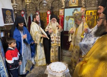 Τεσσαρακονθήμερο μνημόσυνο του Αρχιμανδρίτου Χρυσοστόμου στην Ι.Μ. Παναγίας Λαμπηδόνος
