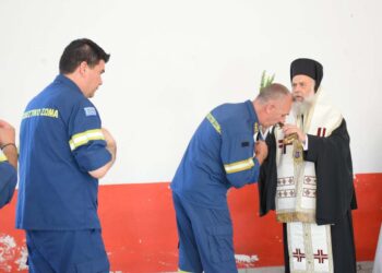 Αγιασμός για την έναρξη της αντιπυρικής περιόδου στην Πυροσβεστική Υπηρεσία Καρδίτσας