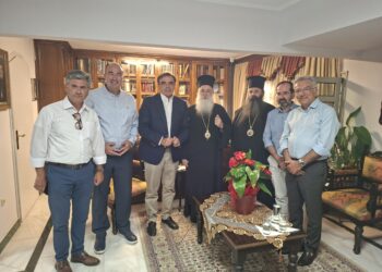 Τον Υπουργό Αγροτικής Ανάπτυξης υποδέχθηκε ο Μητροπολίτης Κορίνθου