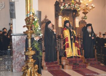 Εσπερινός ονομαστηρίων Μητρ. Νεαπόλεως και Σταυρουπόλεως Βαρνάβα