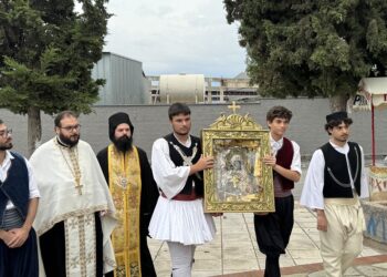 Υποδοχή της Παναγίας «Ρόδον το Αμάραντον» στη Νέα Ιωνία Βόλου