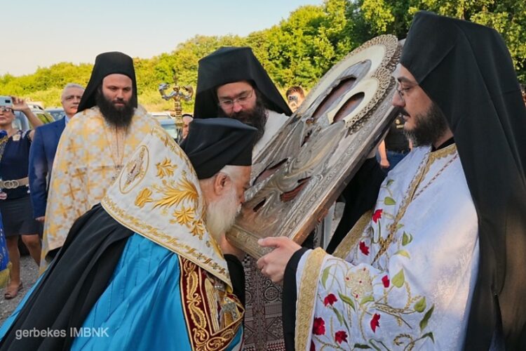 Υποδοχή Ιεράς Εικόνος της Παναγίας από το Όρος των Ελαιών στην Ι. Μονή Δοβρά