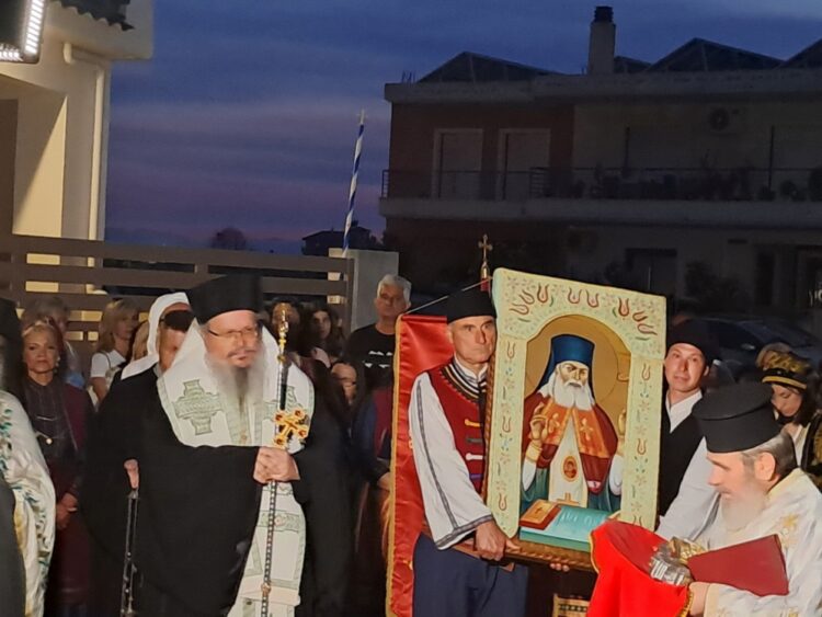 Πανηγυρικός Εσπερινός του Αγίου Λουκά του Ιατρού στην Ενορία του Αγίου Μεγαλομάρτυρος Γεωργίου Λαρίσης