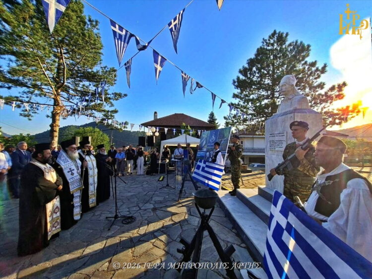 Ο Μητροπολίτης Άρτης τέλεσε επιμνημόσυνη δέηση στη γενέτειρα του Γεωργίου Καραϊσκάκη στο πλαίσιο των «Καραϊσκακείων 2026»