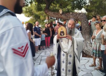Με λαμπρότητα εορτάστηκε η μνήμη του Οσίου Παϊσίου στον Ναύσταθμο Σαλαμίνας