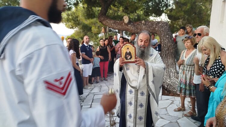 Με λαμπρότητα εορτάστηκε η μνήμη του Οσίου Παϊσίου στον Ναύσταθμο Σαλαμίνας