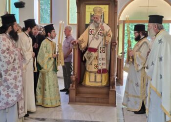 Την ιερά μνήμη του Αγίου Παρθενίου τίμησε η γενέτειρά του Βατσουνιά