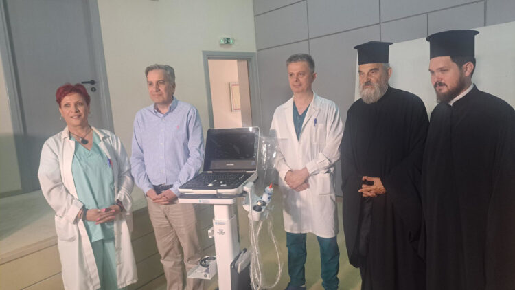 Δωρεά ενός υπερσύγχρονου καρδιακού υπερηχογράφου από την Ιερά Μητρόπολη Σερρών στο Γεν. Νοσοκομείο Σερρών