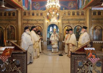 Με Αρχιερατική Θεία Λειτουργία τιμήθηκε η Αγία Κυριακή στην Κυψέλη