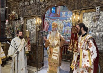 Μητροπολίτης Πειραιώς: “Η Αγία Παρασκευή έγινε ο αιώνιος διαχρονικός άνθρωπος που εμπνέει και οδηγεί και χαριτώνει το λαό μας”