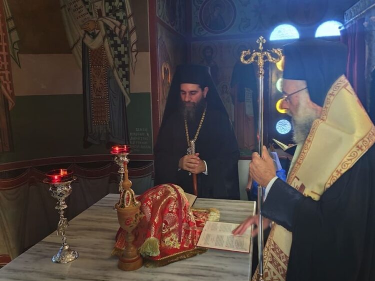 Εσπερινός των Εγκαινίων του Καθολικού της νέας Ιεράς Μονής Οσίας Ειρήνης Χρυσοβαλάντου στο Κατωχώρι Φαρσάλων