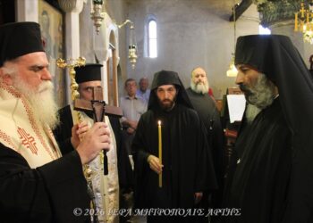 Χειροθεσία Ρασοφόρου Μοναχού στον Βυζαντινό Ναό Αγίας Θεοδώρας Άρτης