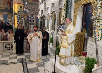 ΜΕΓΑΛΗ ΣΥΡΡΟΗ ΚΛΗΡΟΥ ΚΑΙ ΛΑΟΥ ΓΙΑ ΤΟΝ ΟΣΙΟ ΠΑΪΣΙΟ ΣΤΟ ΙΕΡΟ ΠΡΟΣΚΥΝΗΜΑ ΤΟΥ ΟΣΙΟΥ ΙΩΑΝΝΟΥ ΤΟΥ ΡΩΣΣΟΥ ΣΤΟ Ν. ΠΡΟΚΟΠΙ