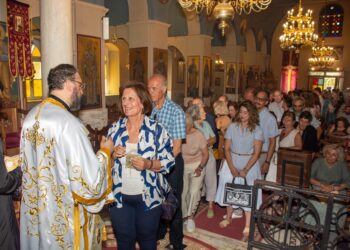 Ο Επίσκοπος Ανδίδων κ. Ισίδωρος επέστρεψε ως Αρχιερεύς στον Ναό όπου ανδρώθηκε εκκλησιαστικά