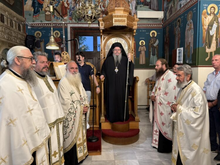 O πανηγυρικός Εσπερινός της Αγίας Άννας στην Γλαύκη