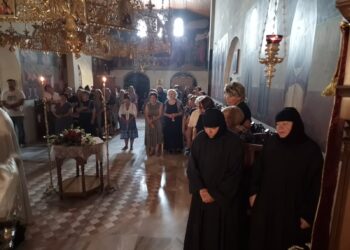 Υποδοχή Ιερού Λειψάνου του Αγίου Παρθενίου στην Ιερά Μονή Αγίων Παντελεήμονος και Ευβούλης Αμυνταίου