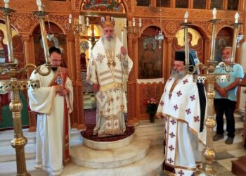 Στην Έλατο Κυνουρίας λειτούργησε ο Μητροπολίτης Μαντινείας και Κυνουρίας κ. Επιφάνιος