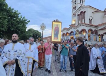 Με λαμπρότητα εορτάστηκε η μνήμη της Αγίας Μεγαλομάρτυρος Μαρίνας στους Νέους Πόρους Πιερίας