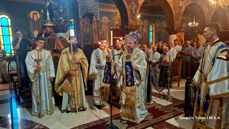 Η εορτή της Κοιμήσεως της Θεοτόκου  στην Ι. Μ. Αιτωλοακαρνανίας