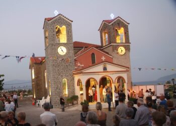 Ἀπόδοση τῆς Κοιμήσεως τῆς Θεοτόκου στήν Παλαιοπαναγιά καί στόν Πλάτανο Ναυπακτίας