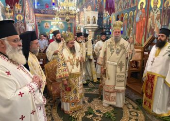 Δισαρχιερατική Θεία Λειτουργία για την Αποτομή της Τιμίας Κεφαλής του Αγίου Ιωάννου του Προδρόμου στη Ν. Φιλαδέλφεια