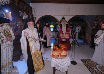 Πανηγυρικός Εσπερινός στην Ιερά Μονή της Μεταμορφώσεως του Σωτήρος Μουτσιάλης