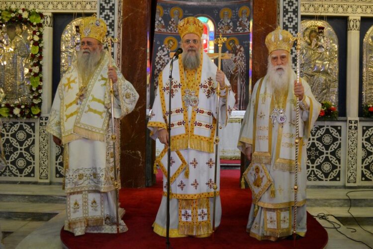 Ἡ Πανηγυρική πολυαρχιερατική Θεία Λειτουργία στόν Ἱερό Ναό Ἁγίου Ἀλεξάνδρου τοῦ Παλαιοῦ Φαλήρου