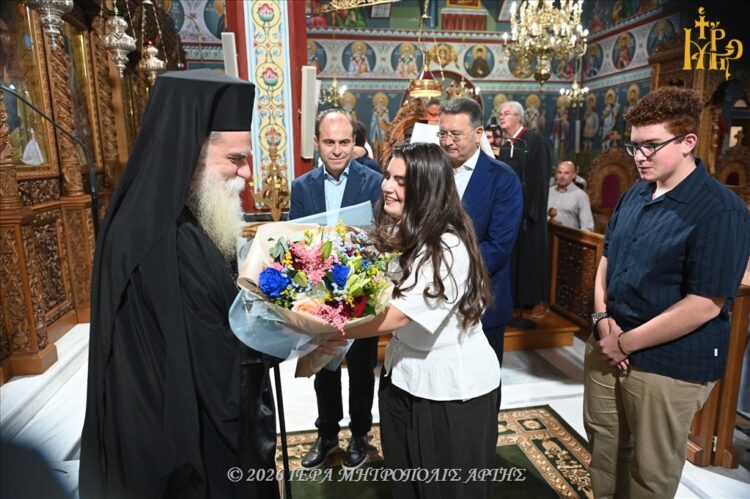 Πολυαρχιερατικός Εσπερινός επί τη μνήμη του Αγίου Καλλινίκου και τα ονομαστήρια του  Μητροπολίτου Άρτης