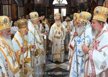 Με λαμπρότητα η πανήγυρη του Αγίου Καλλινίκου στην Άρτα – Πολυαρχιερατική Θεία Λειτουργία για τα ονομαστήρια του Μητροπολίτου Άρτης