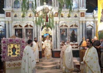 Με λαμπρότητα ἑορτάσθηκε ἡ Σύναξις τῶν Σαμίων Ἁγίων
