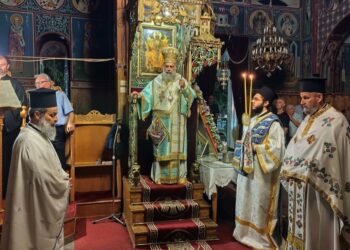 Προεόρτια ιερά Αγρυπνία στον Ιερό Ναό Κοιμήσεως Θεοτόκου Τ.Κ. Μεσενικόλα