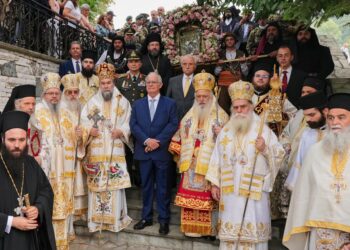 Πολυαρχιερατικό Συλλείτουργο Κοιμήσεως της Θεοτόκου στην Παναγία Σουμελά στο Βέρμιο