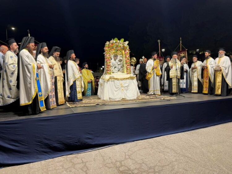 Η ΑΠΟΔΟΣΗ ΤΗΣ ΕΟΡΤΗΣ ΤΗΝ ΚΟΙΜΗΣΕΩΣ ΤΗΣ ΘΕΟΤΟΚΟΥ ΣΤΗΝ ΙΕΡΑ ΜΗΤΡΟΠΟΛΗ ΧΑΛΚΙΔΟΣ