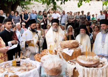 Ο Εσπερινός της Μεταμορφώσεως στο Ανδρομονάστηρο Μεσσηνίας