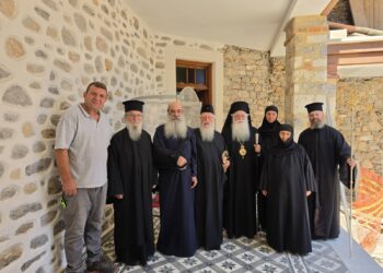 Αγιασμός των πρώτων ολοκληρωμένων κελιών της Παλαιάς Ιεράς Μονής Παναγίας Κάτω Ξενιάς