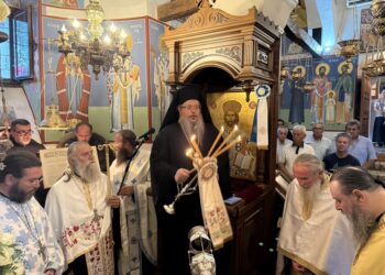 Μέγας Πανηγυρικός Εσπερινός στην Ιερά Μονή Μεταμορφώσεως Σωτήρος Ραψάνης