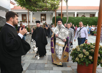 Πολυαρχιερατικός Πανηγυρικός Εσπερινός στην Ιερά Μονή Παναγίας Μαλεβής