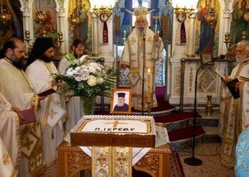 Τεσσαρακονθήμερο μνημόσυνο π. Παρασκευά Παπαδάκη στον Αγ. Δημήτριο Μονεμβασίας