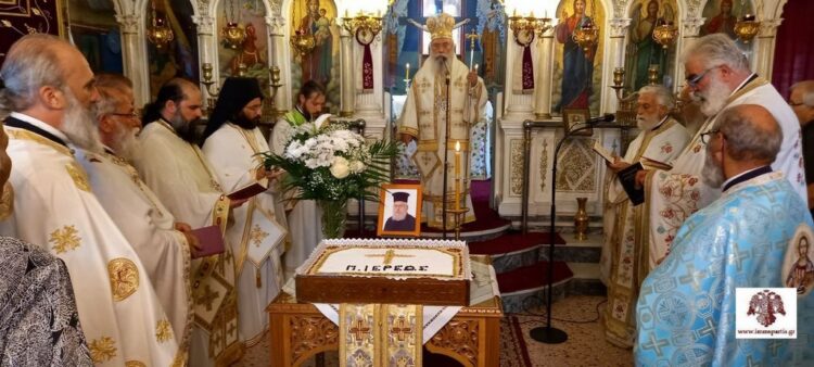 Τεσσαρακονθήμερο μνημόσυνο π. Παρασκευά Παπαδάκη στον Αγ. Δημήτριο Μονεμβασίας