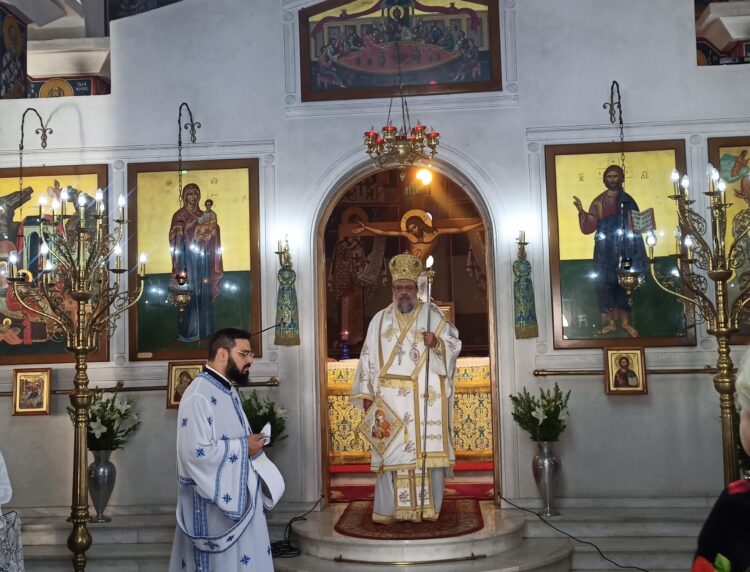 Ο Μεσσηνίας Χρυσόστομος στον Ιερό Ναό Γενεθλίου της Θεοτόκου Φαρών