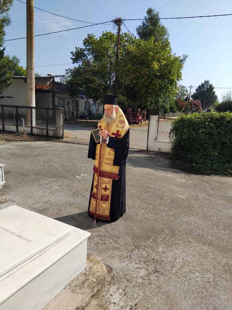 Τρισάγιο στη μνήμη του μακαριστού Μητροπολίτου Νουβίας κυρού Ανθίμου (Σίσκου) στον Πύργο Κιερίου